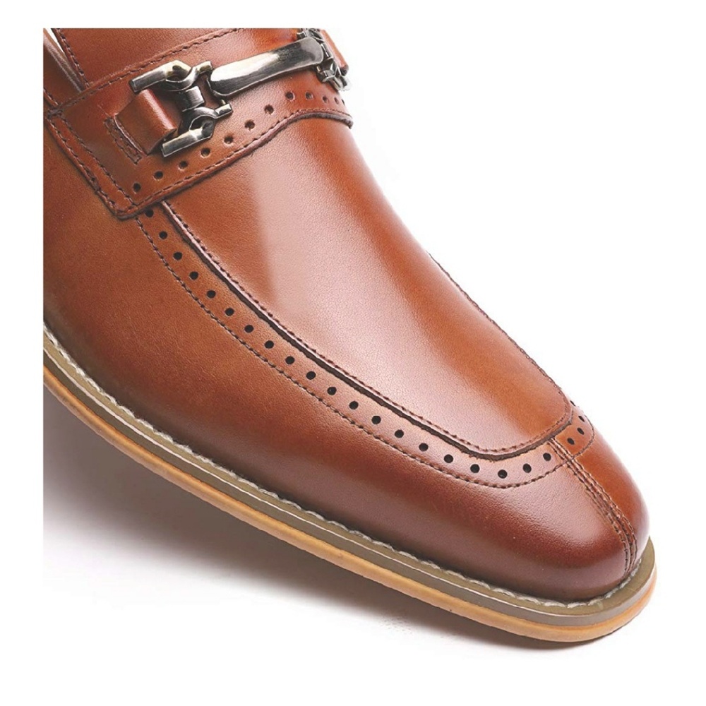 Men‘s Genuine Leather Oxford Business Dress Shoes - Picture 2 of 7